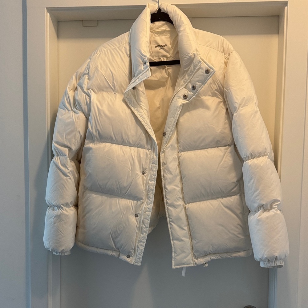 Men’s White Puffer Jacket